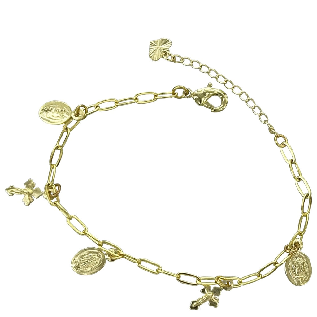 Our Lady of Guadalupe Cross Bracelet