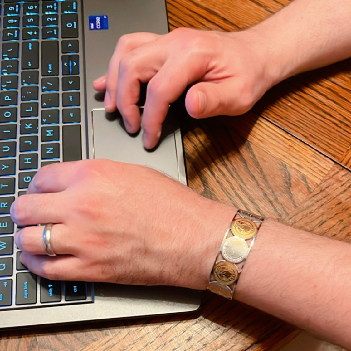 Men and Women Saint Benedict Cuff Bracelet.