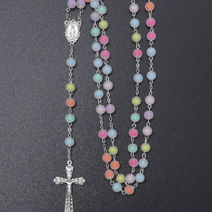 Miraculous Medal colorful 8mm Beads Rosary(This rosary is on back order only). Expect it to arrive within 2 weeks. Thank you for your patience.