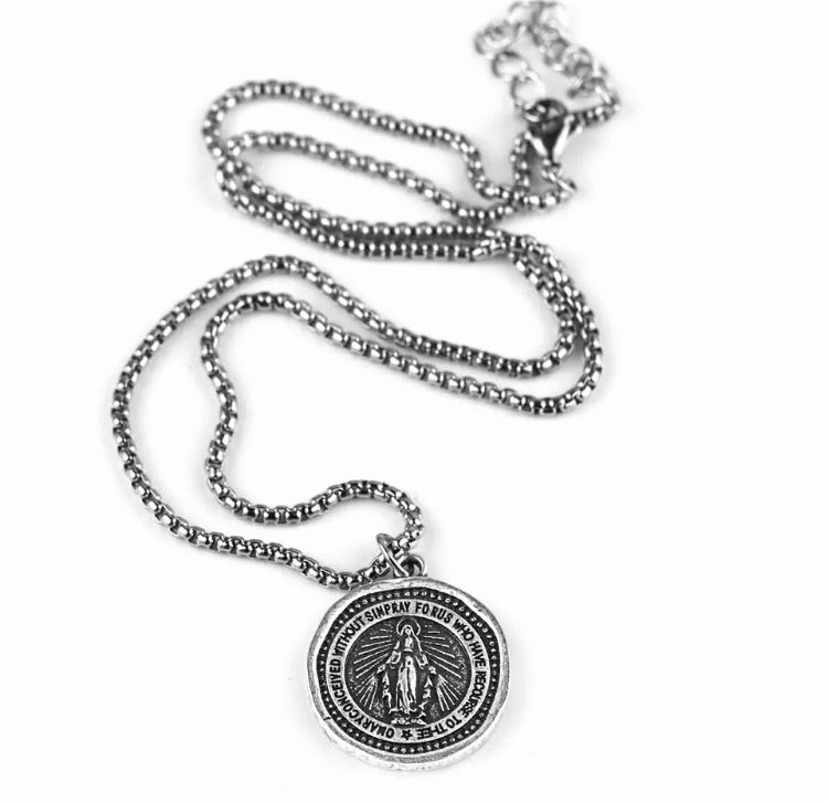 Miraculous Medal Necklace.